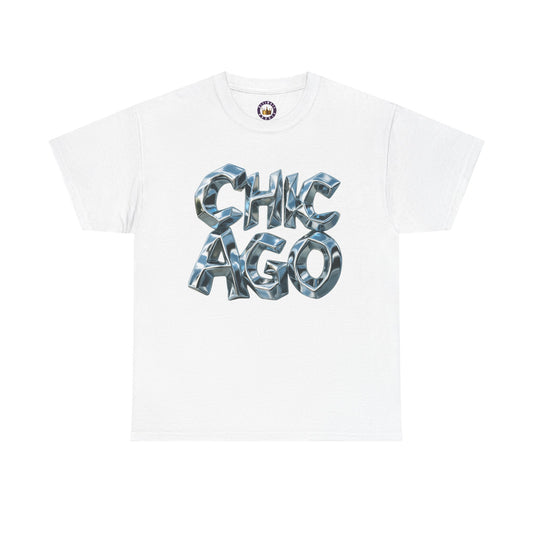 Chicago Metallic 3D Tee | Urban City Graphic T-Shirt
