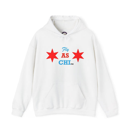 Fly As Chi Hoodie | Windy City Sweatshirt, Illinois Pride Pullover, Chicago Flag Apparel, Gift for Chicagoan