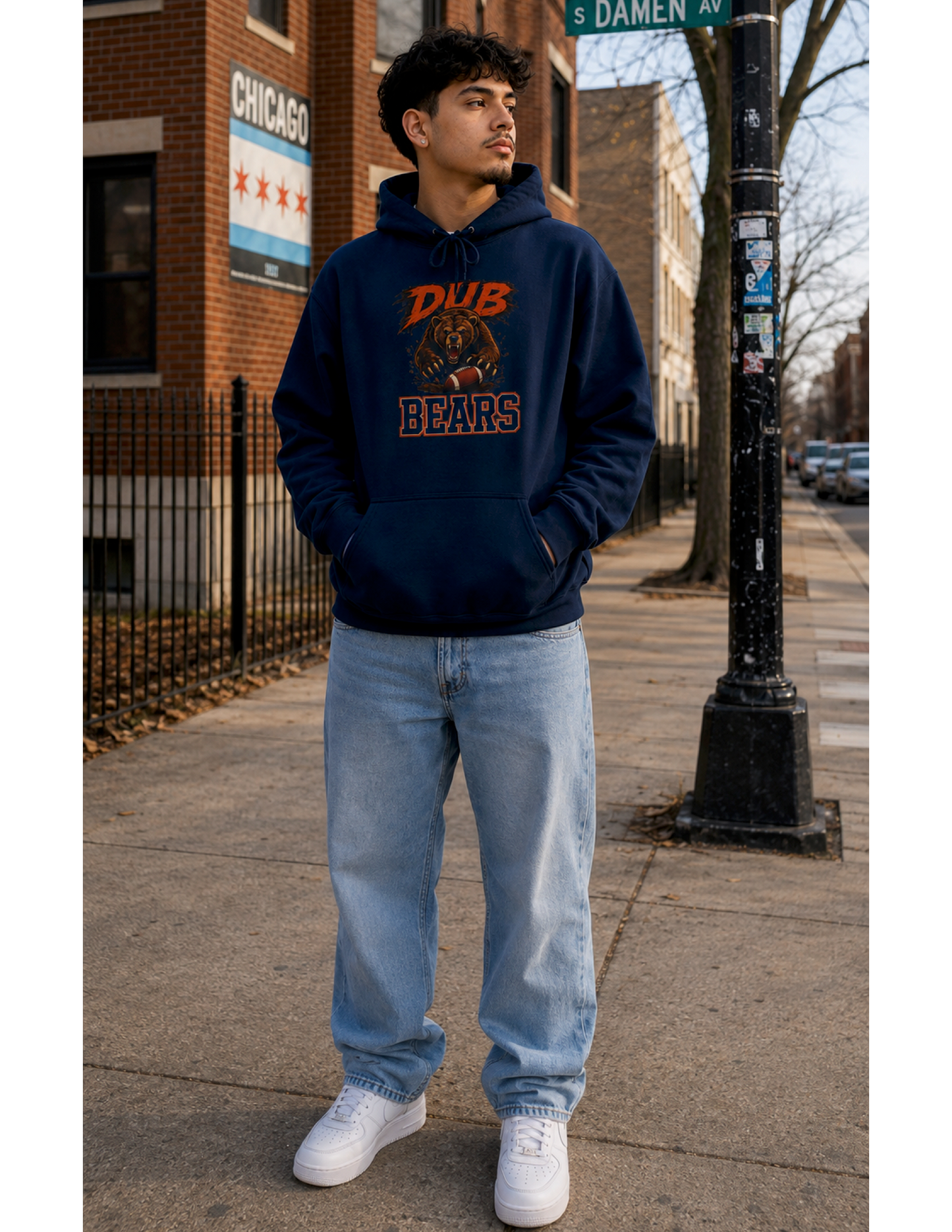 Dub Bears Bear Mascot Hoodie | Sports Team Graphic Pullover
