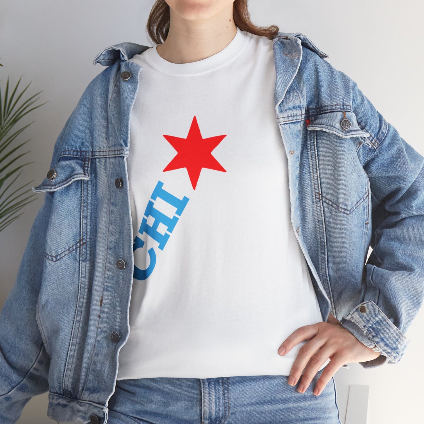 CHI Star T‑Shirt | Chicago Diagonal Red Star & Tee