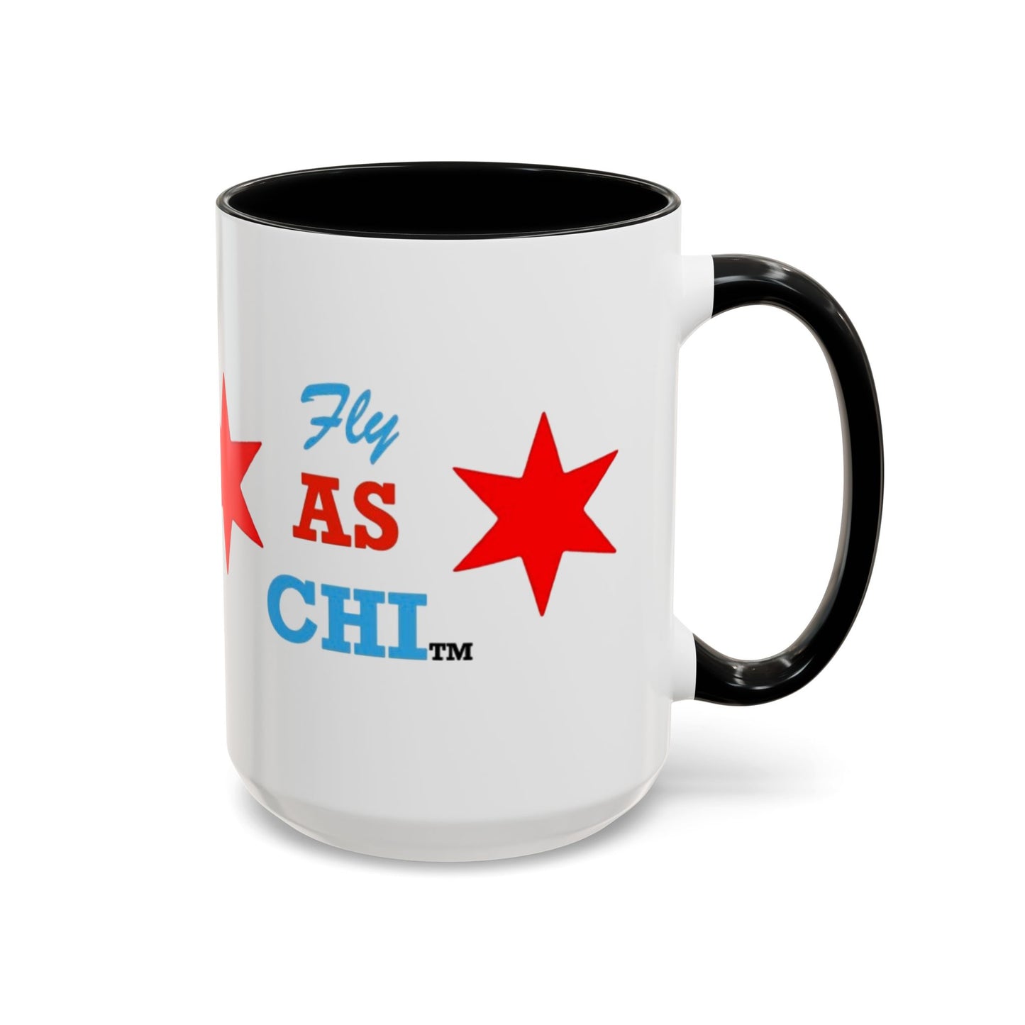 Fly As Chi Coffee Mug with Bold Typography, Perfect for Chicago Lovers, Unique Gift, Travel Mug, Fun Office Décor, Everyday Use