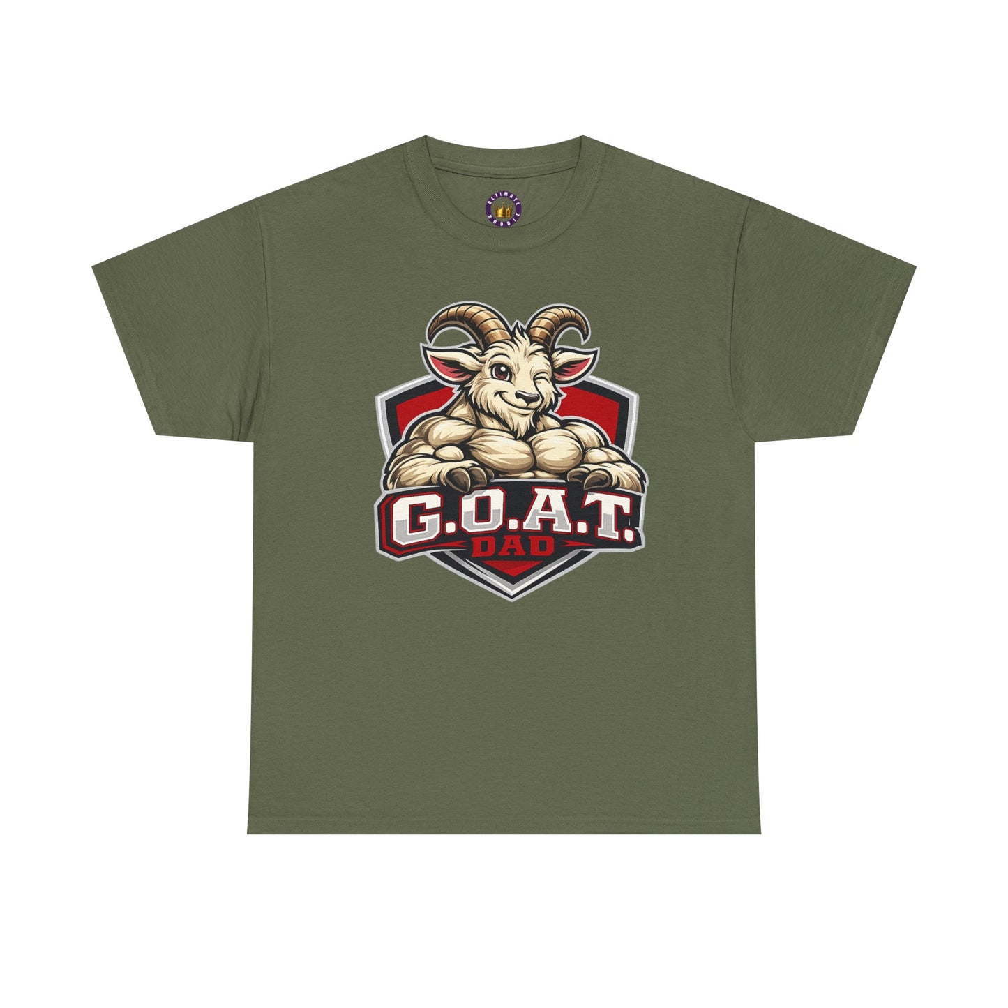 G.O.A.T. Dad T-Shirt — Funny Father’s Day Tee with Goat Mascot