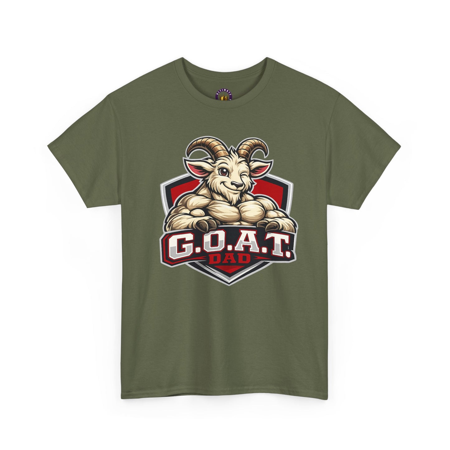 G.O.A.T. Dad T-Shirt — Funny Father’s Day Tee with Goat Mascot