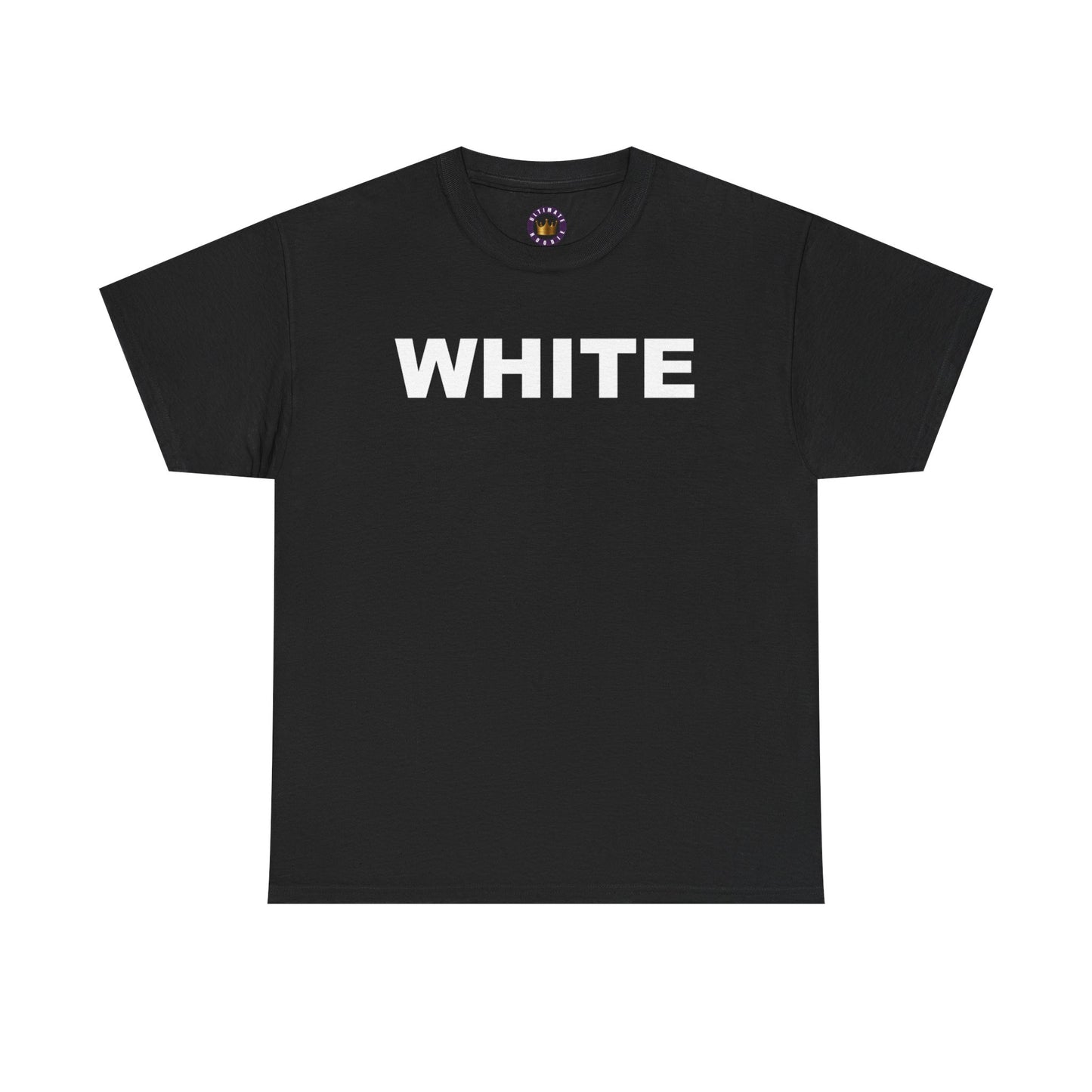 WHITE on BLACK TEE | Unisex Bold Graphic Shirt