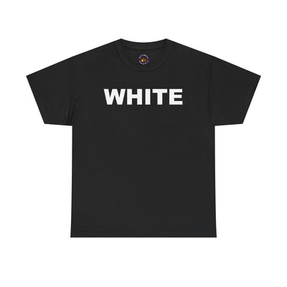 WHITE on BLACK TEE | Unisex Bold Graphic Shirt