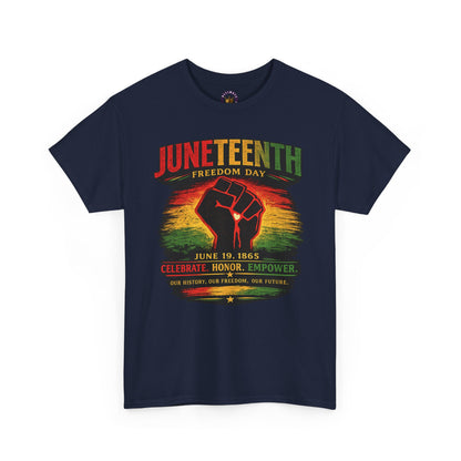 Juneteenth Freedom Day Tee — "Celebrate, Honor, Empowerment" Graphic T-Shirt