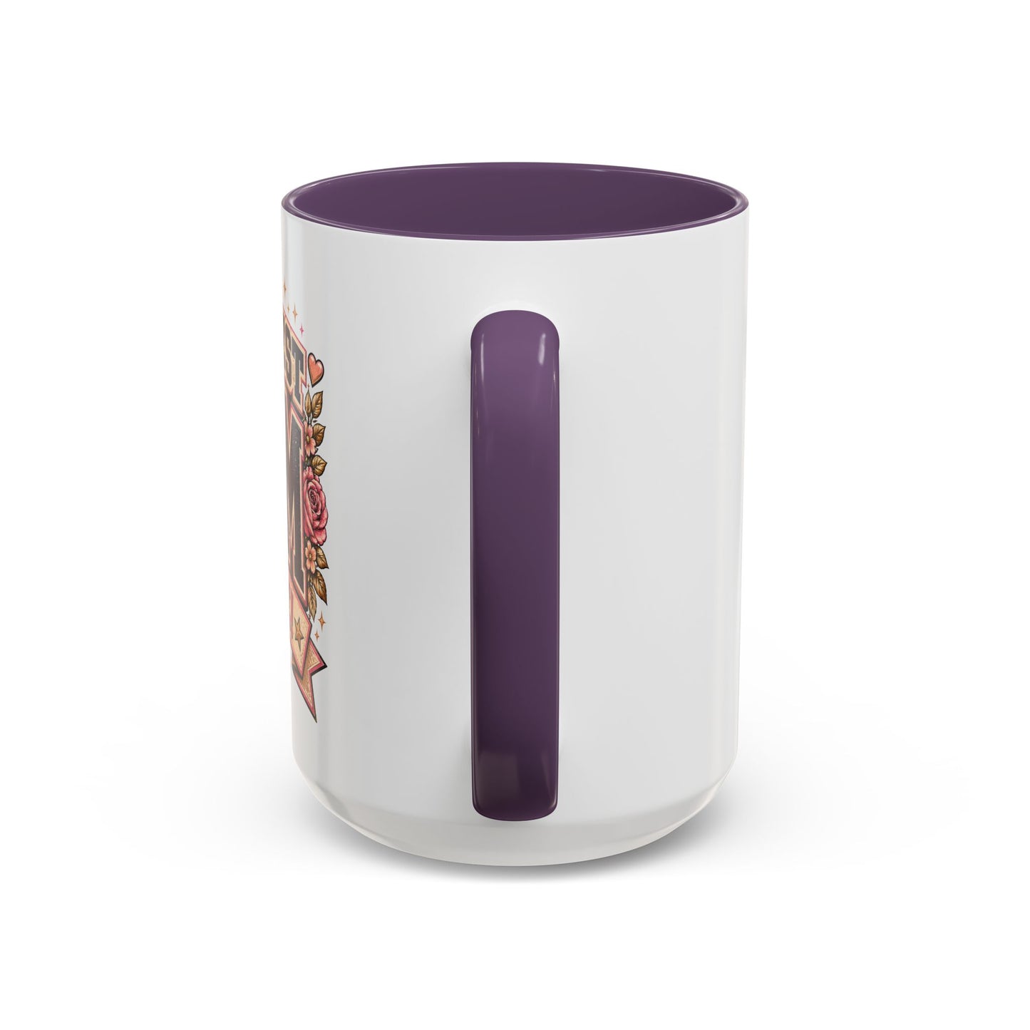 Greatest Mom Alive! - PURPLE Accent Coffee Mug | Floral Mother's Day Gift (11/15 oz)