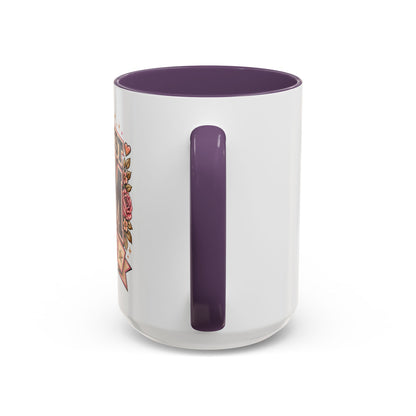 Greatest Mom Alive! - PURPLE Accent Coffee Mug | Floral Mother's Day Gift (11/15 oz)
