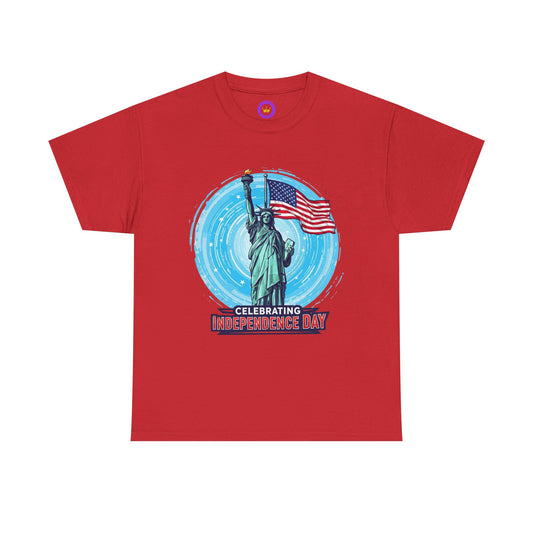 Independence Day Tee | Unisex Heavy Cotton Tee, Patriotic T-Shirt, Fourth of July Attire, Gift for Freedom Lovers