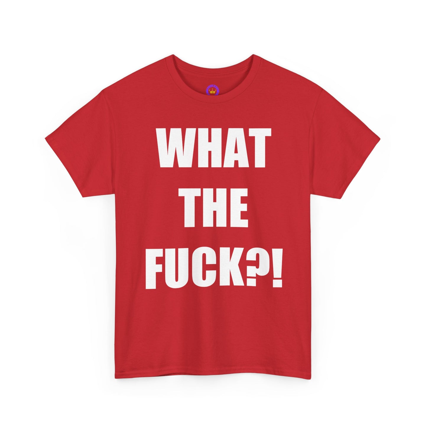WTF?! Unisex Heavy Cotton Tee - Comfy Everyday Essential, Gift for Friends, Casual Wear, Summer Vibe, Eco-Friendly Fashion