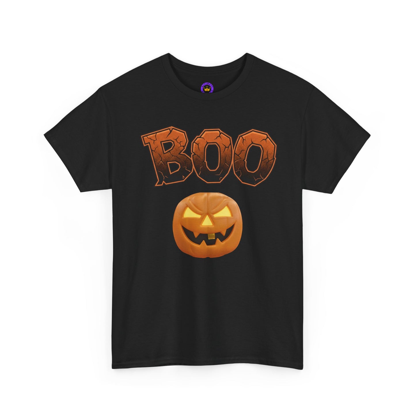 Halloween Boo T-Shirt, Spooky Season Heavy Cotton Tee, Cute Ghost Fall Apparel, Unisex Trick or Treat Top, Pumpkin Patch Outfit