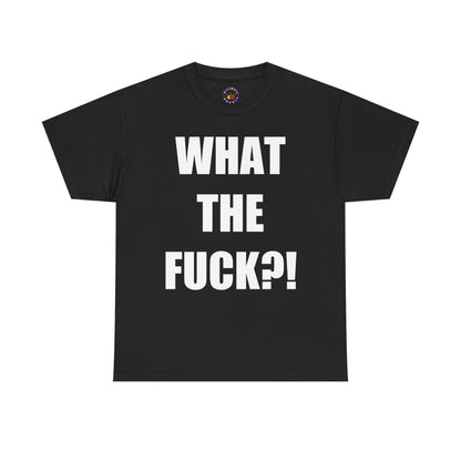 WTF?! Unisex Heavy Cotton Tee - Comfy Everyday Essential, Gift for Friends, Casual Wear, Summer Vibe, Eco-Friendly Fashion