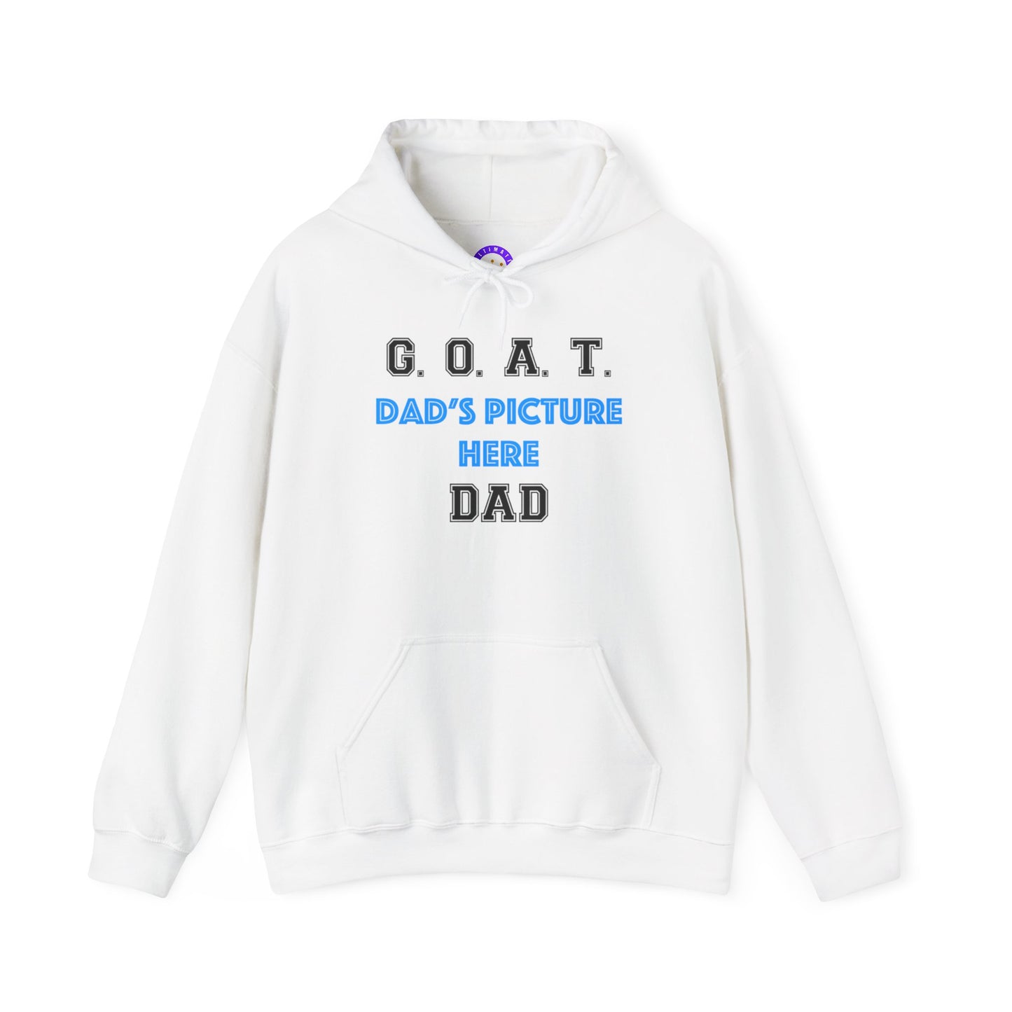G.O.A.T. DAD Customizable Hoodie | Cozy Unisex Hooded Sweatshirt
