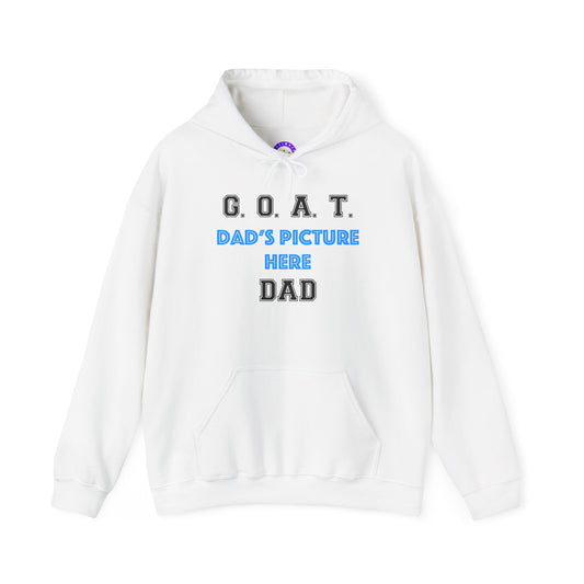 G.O.A.T. DAD Customizable Hoodie | Cozy Unisex Hooded Sweatshirt