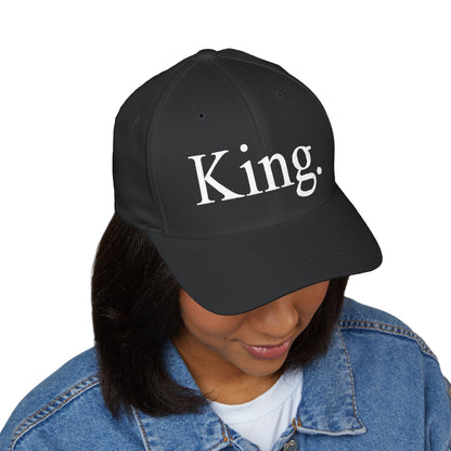 King. Embroidered Cap, Unisex Baseball Hat, Gift for Him, Stylish Headwear, Trendy Cap for Celebrations, Fashion Accessory