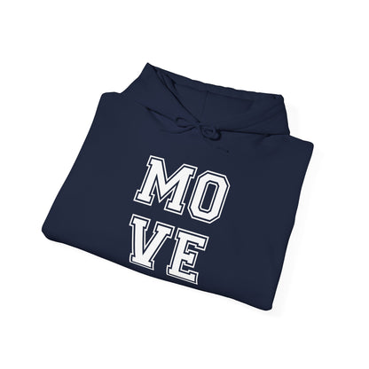 Motivational Hoodie | Unisex Heavy Blend Sweatshirt for Fitness Lovers, Gym Apparel, Gift for Athletes, Cozy Casual Wear, Move Your Body