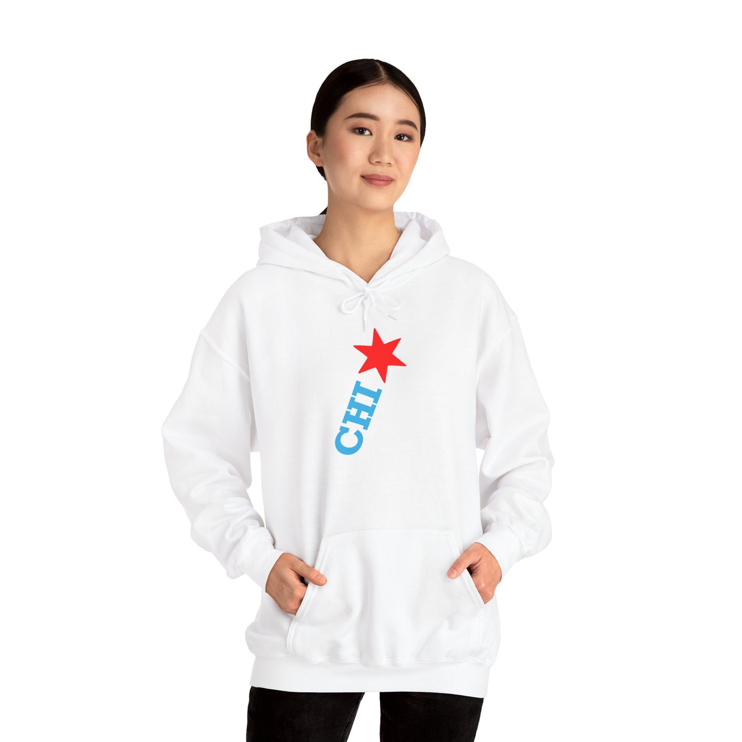 Chicago Star Hoodie | Cozy Hoodie for Chicago Lovers, Graphic Hoodie, Casual Streetwear, Perfect Gift for Birthday