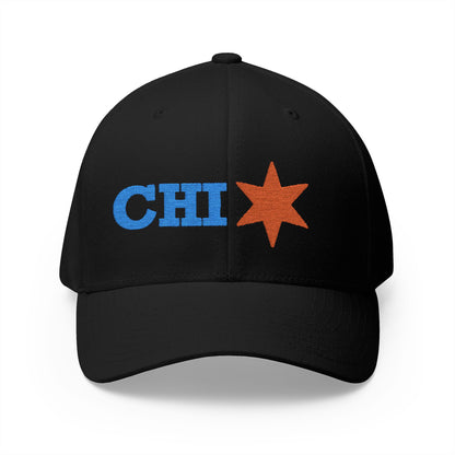 Chicago Cap, Stylish Embroidered Cap, Chic Hat, Custom Closure Cap, Gift for Him, Her, Fashion Accessory, Birthday Gift, Casual Wear