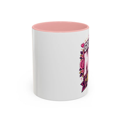 Greatest Mom Alive! - PINK Accent Coffee Mug | Floral Mother’s Day Gift (11/15 oz)
