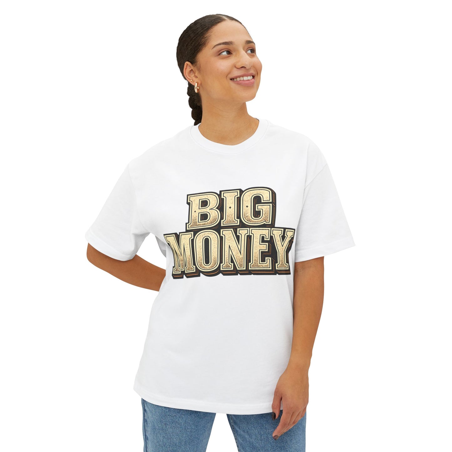 Big  Money Graphic Tee — Oversized Boxy Money Shirt