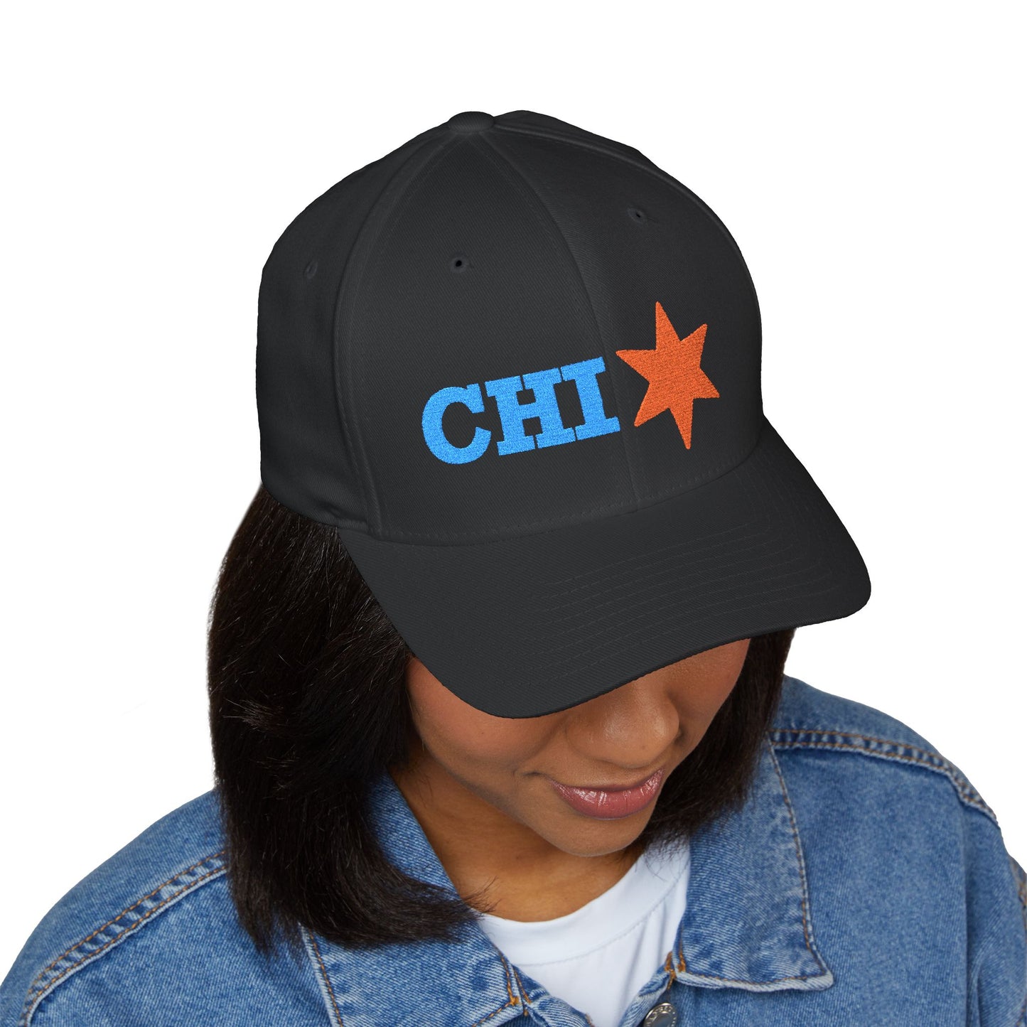 Chicago Cap, Stylish Embroidered Cap, Chic Hat, Custom Closure Cap, Gift for Him, Her, Fashion Accessory, Birthday Gift, Casual Wear