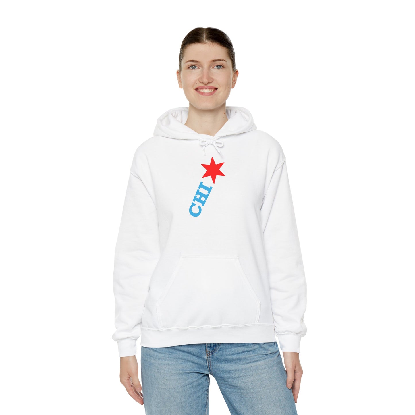 Chicago Star Hoodie | Cozy Hoodie for Chicago Lovers, Graphic Hoodie, Casual Streetwear, Perfect Gift for Birthday