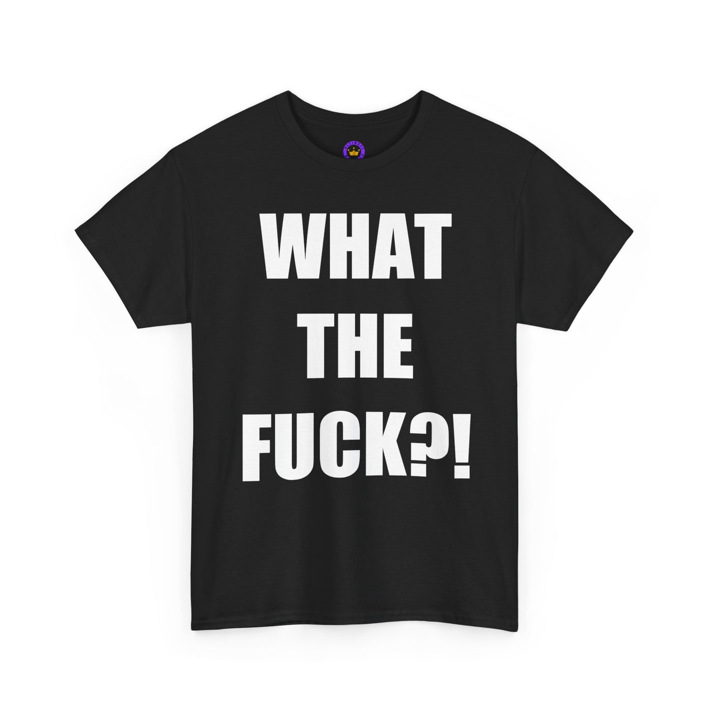 WTF?! Unisex Heavy Cotton Tee - Comfy Everyday Essential, Gift for Friends, Casual Wear, Summer Vibe, Eco-Friendly Fashion