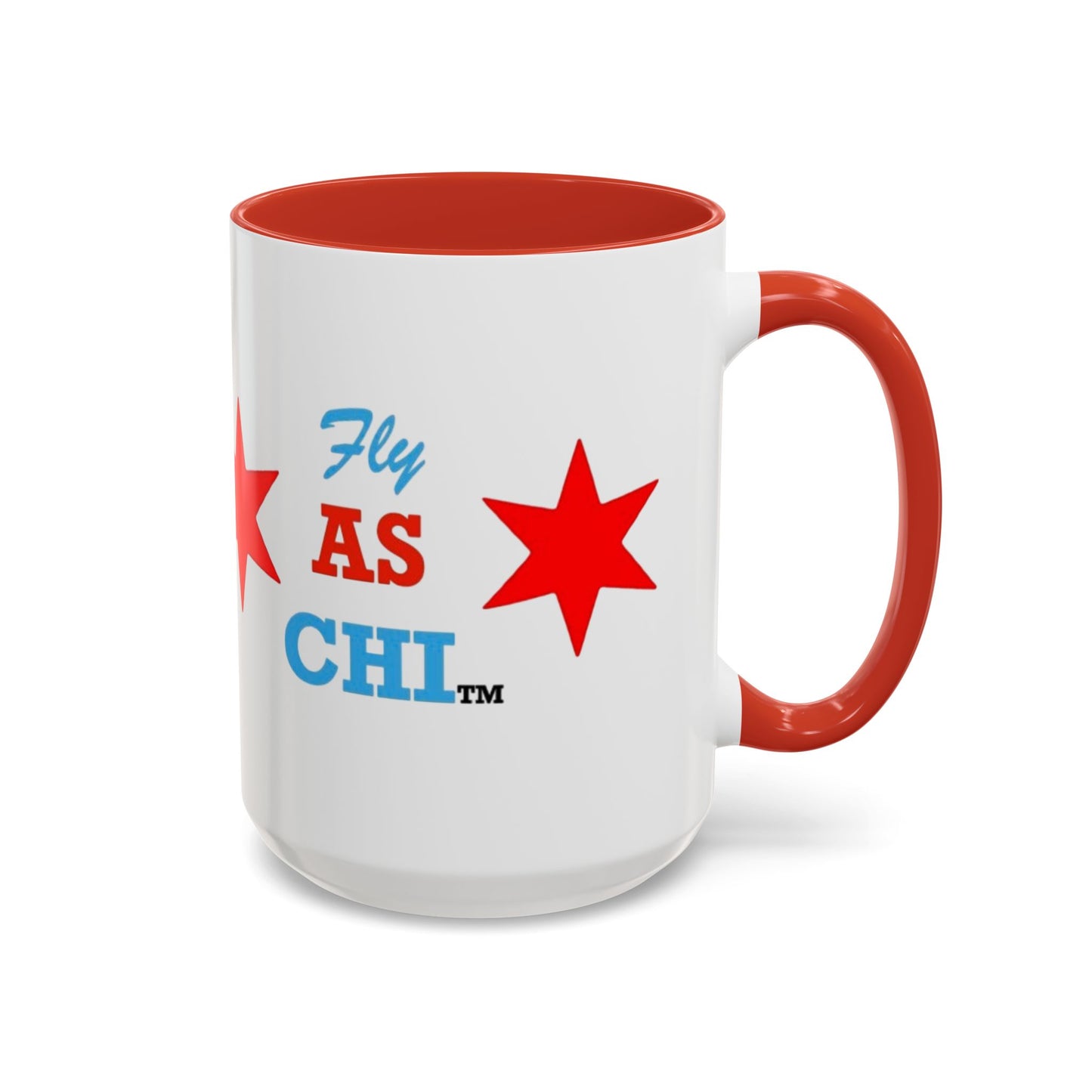 Fly As Chi Coffee Mug with Bold Typography, Perfect for Chicago Lovers, Unique Gift, Travel Mug, Fun Office Décor, Everyday Use