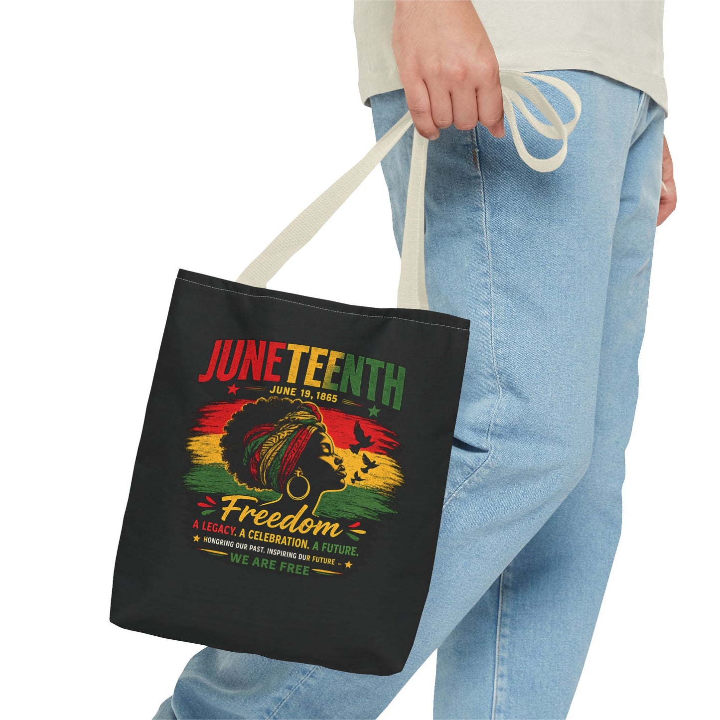 Juneteenth Freedom Tote Bag – Black History Celebration Grocery & Everyday Carry