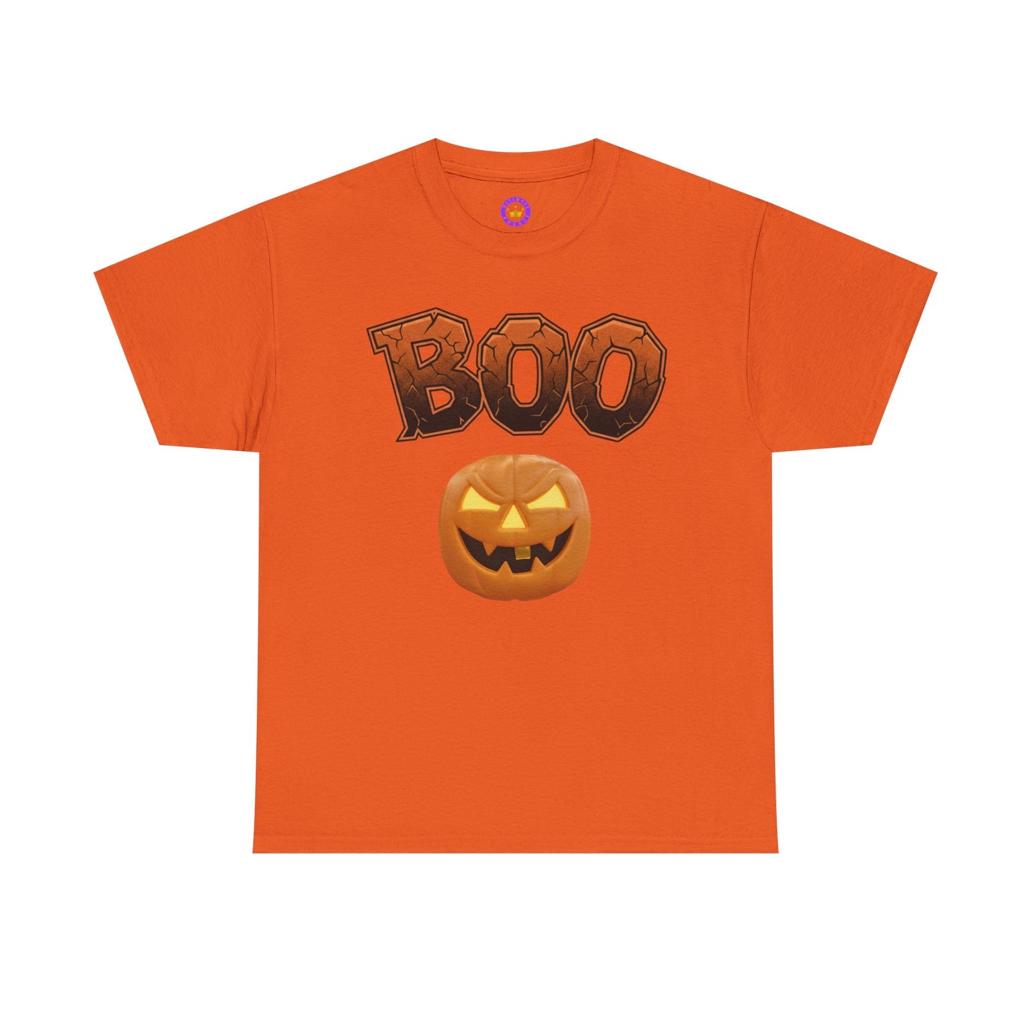Halloween Boo T-Shirt, Spooky Season Heavy Cotton Tee, Cute Ghost Fall Apparel, Unisex Trick or Treat Top, Pumpkin Patch Outfit