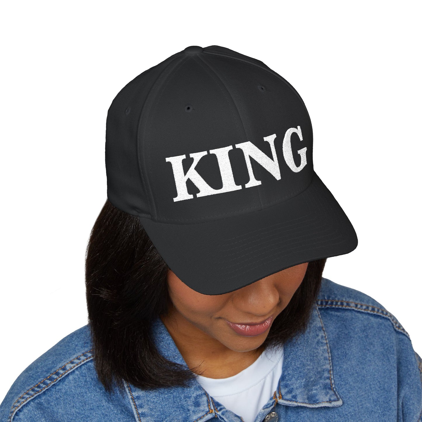 King Embroidered Cap - Adjustable Baseball Hat for Men & Women, Gift for Father's Day, Birthday, Casual Wear, Sports, Outdoor