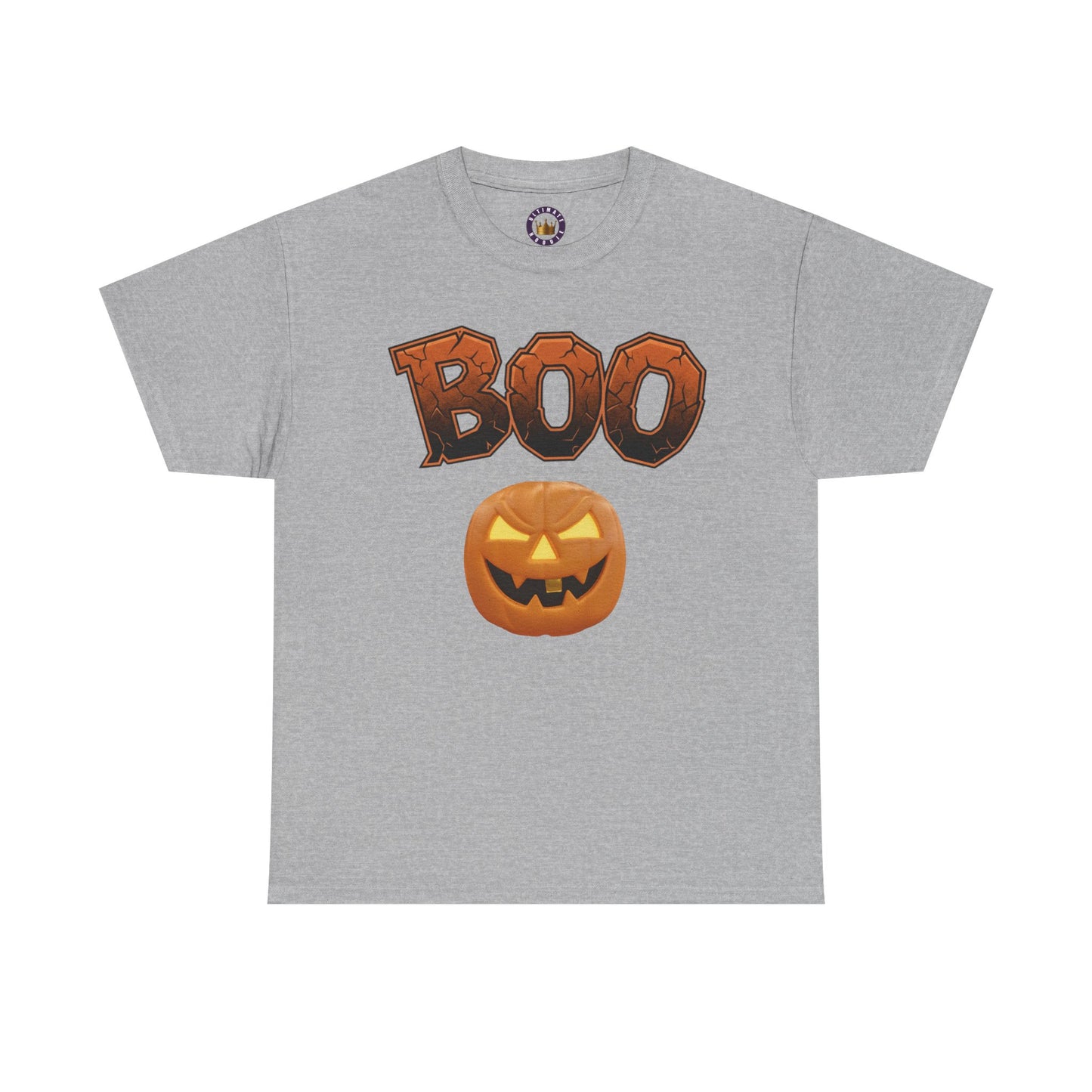 Halloween Boo T-Shirt | Spooky Season Heavy Cotton Tee, Cute Ghost Fall Apparel, Unisex Trick or Treat Top, Pumpkin Patch Outfit