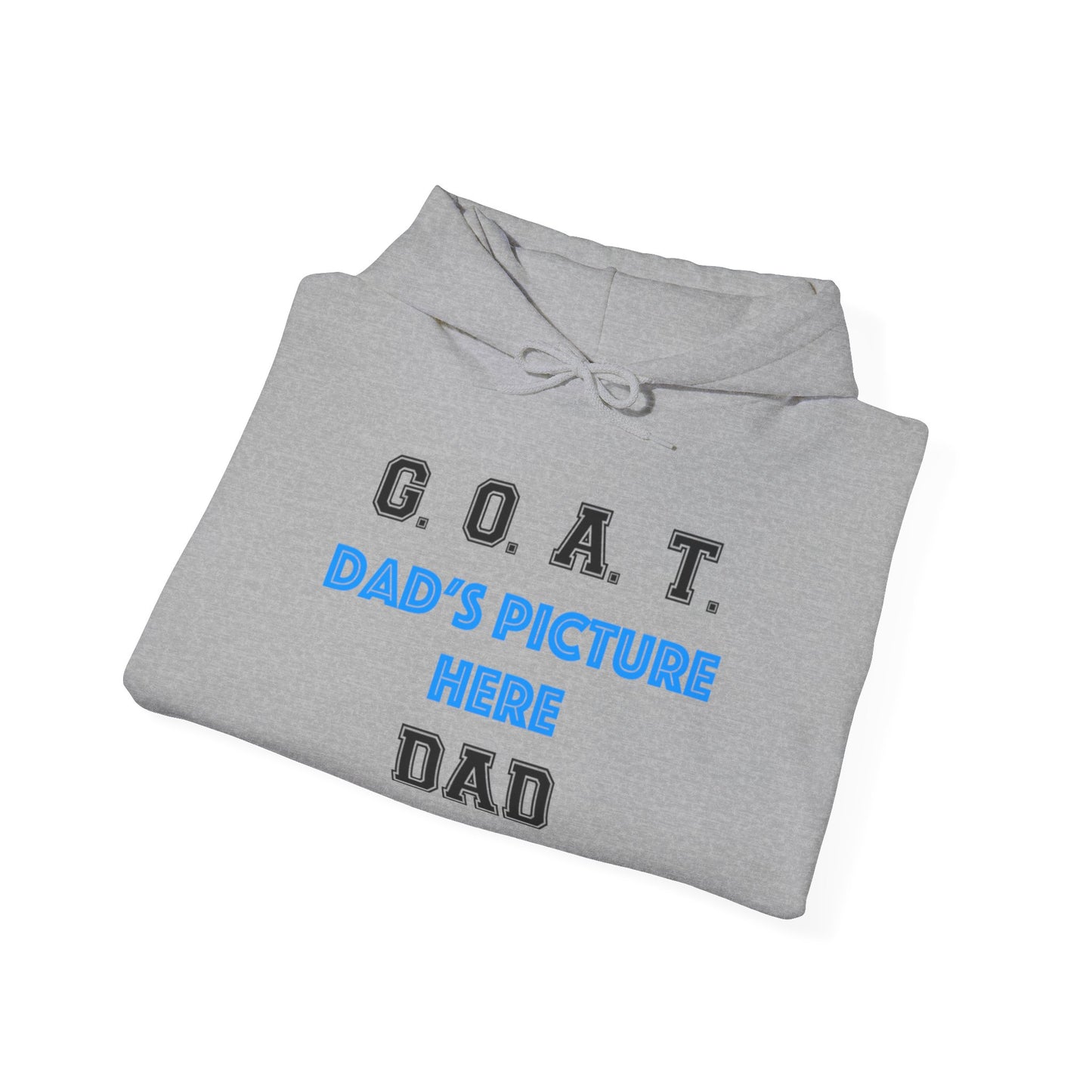 G.O.A.T. DAD Customizable Hoodie | Cozy Unisex Hooded Sweatshirt