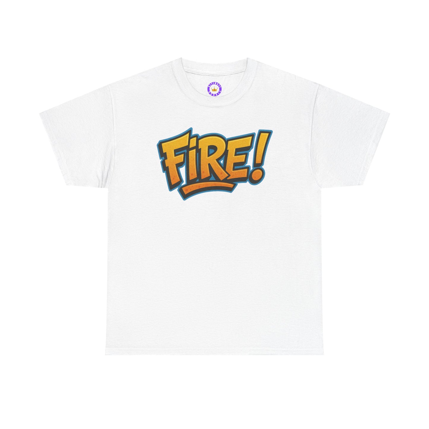 Fire! | Graphic Tee — Bold Retro Text Streetwear T‑Shirt