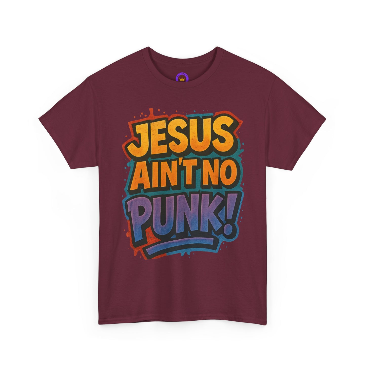 Jesus Ain't No Punk! Tee, Graphic Tee for Men, Streetwear, Casual Wear, Christian Apparel, Gift for him