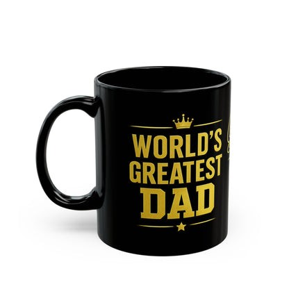 GOAT Dad Black Mug — World's Best Dad Coffee Cup (11oz/15oz)