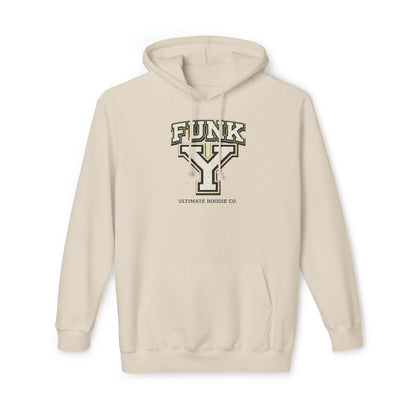 FUNK Y Collegiate Logo Hoodie — Vintage Varsity Graphic Pullover