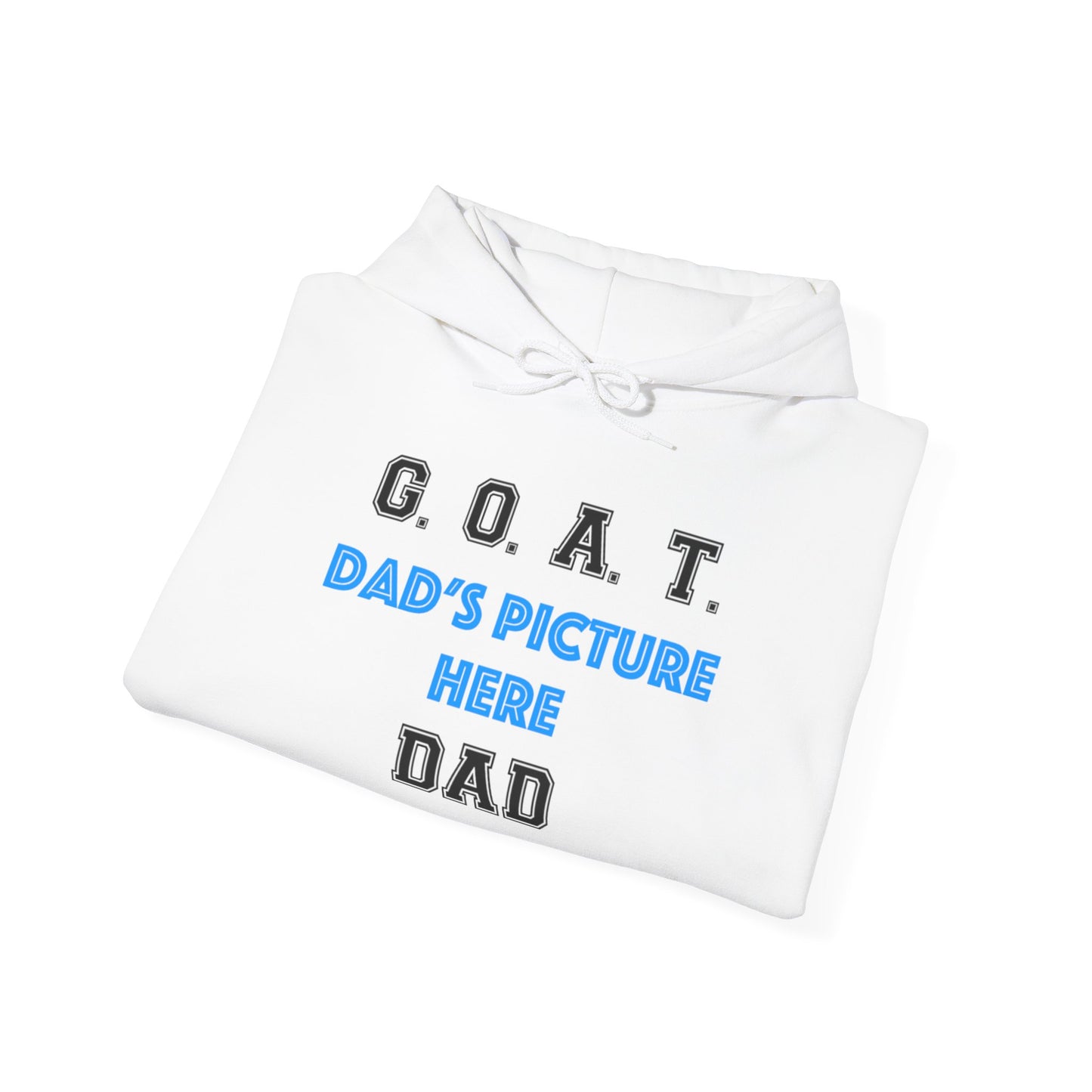 G.O.A.T. DAD Customizable Hoodie | Cozy Unisex Hooded Sweatshirt