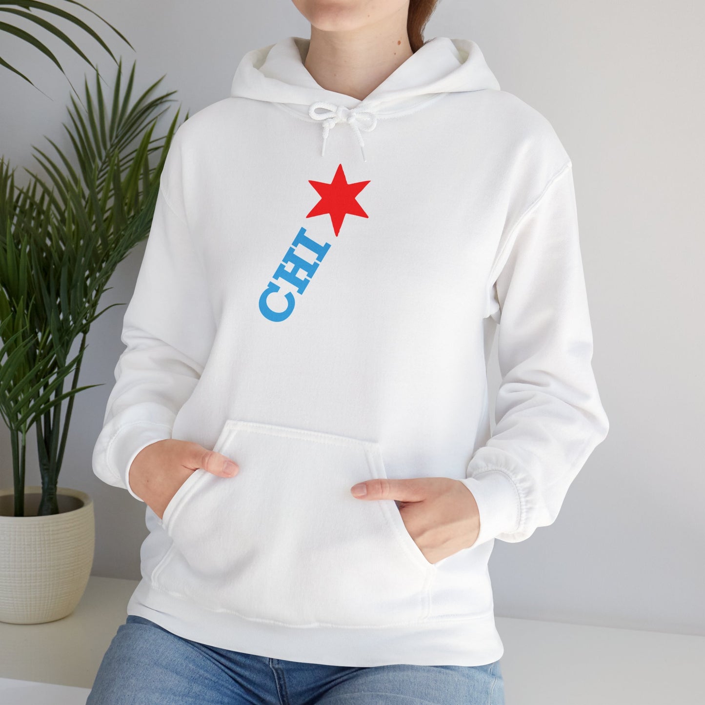 Chicago Star Hoodie | Cozy Hoodie for Chicago Lovers, Graphic Hoodie, Casual Streetwear, Perfect Gift for Birthday
