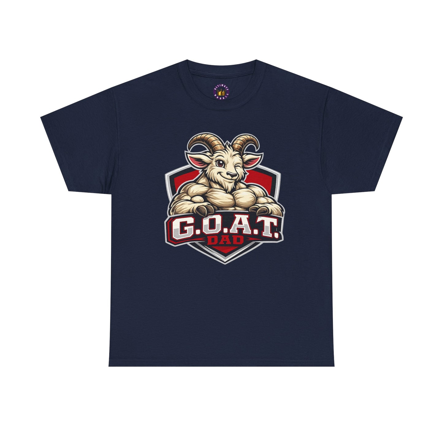 G.O.A.T. Dad T-Shirt — Funny Father’s Day Tee with Goat Mascot