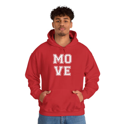 Motivational Hoodie | Unisex Heavy Blend Sweatshirt for Fitness Lovers, Gym Apparel, Gift for Athletes, Cozy Casual Wear, Move Your Body