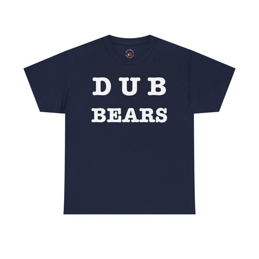 Dub Bears Unisex Heavy Cotton Tee, Casual T-Shirt, Graphic Tee, Gift for Bears Fans, Everyday Wear, Cool Animal Shirt