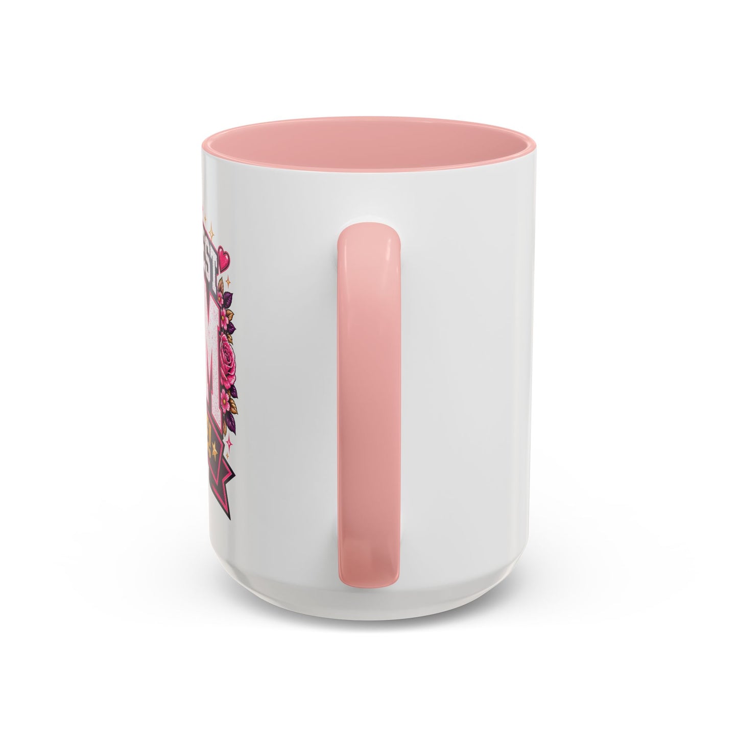 Greatest Mom Alive! - PINK Accent Coffee Mug | Floral Mother’s Day Gift (11/15 oz)