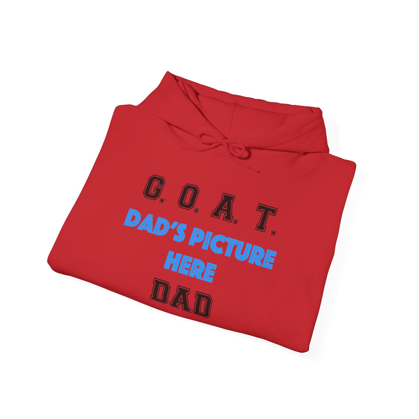 G.O.A.T. DAD Customizable Hoodie | Cozy Unisex Hooded Sweatshirt