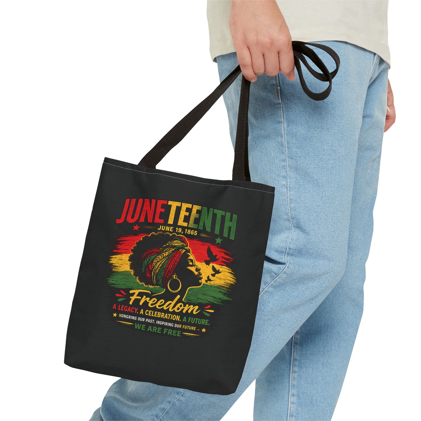 Juneteenth Freedom Tote Bag – Black History Celebration Grocery & Everyday Carry