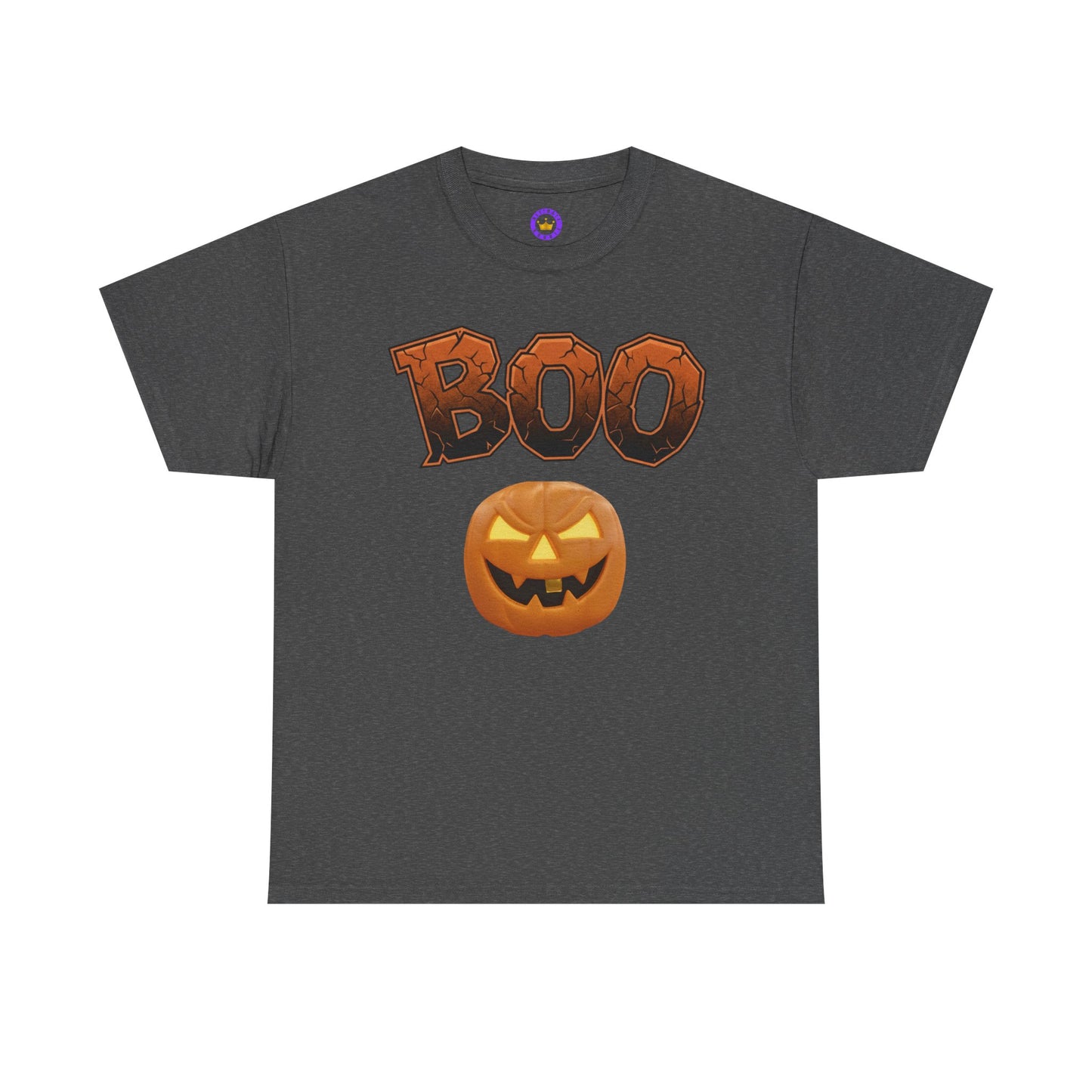 Halloween Boo T-Shirt, Spooky Season Heavy Cotton Tee, Cute Ghost Fall Apparel, Unisex Trick or Treat Top, Pumpkin Patch Outfit