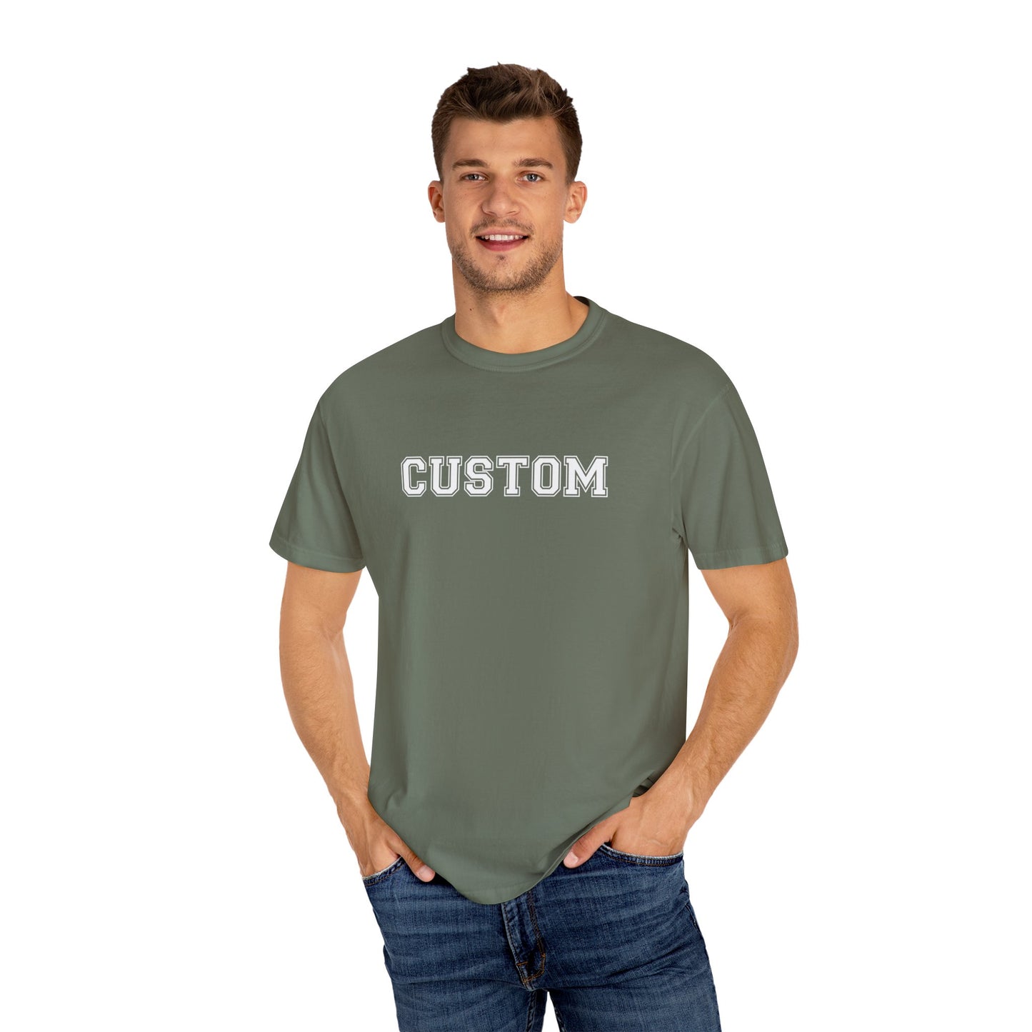 Customizable Tee (Blue, Green),  Casual Wear, Unisex Tee, Unique Fashion, Gift for Him or Her, Summer Wear
