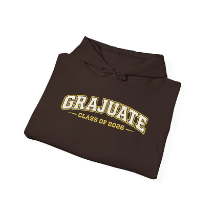 GRAJUATE HOODIE  | Unisex College Hoodie, Cozy Graduate Sweatshirt, Perfect Gift for Graduates, Funny Graduation apparel