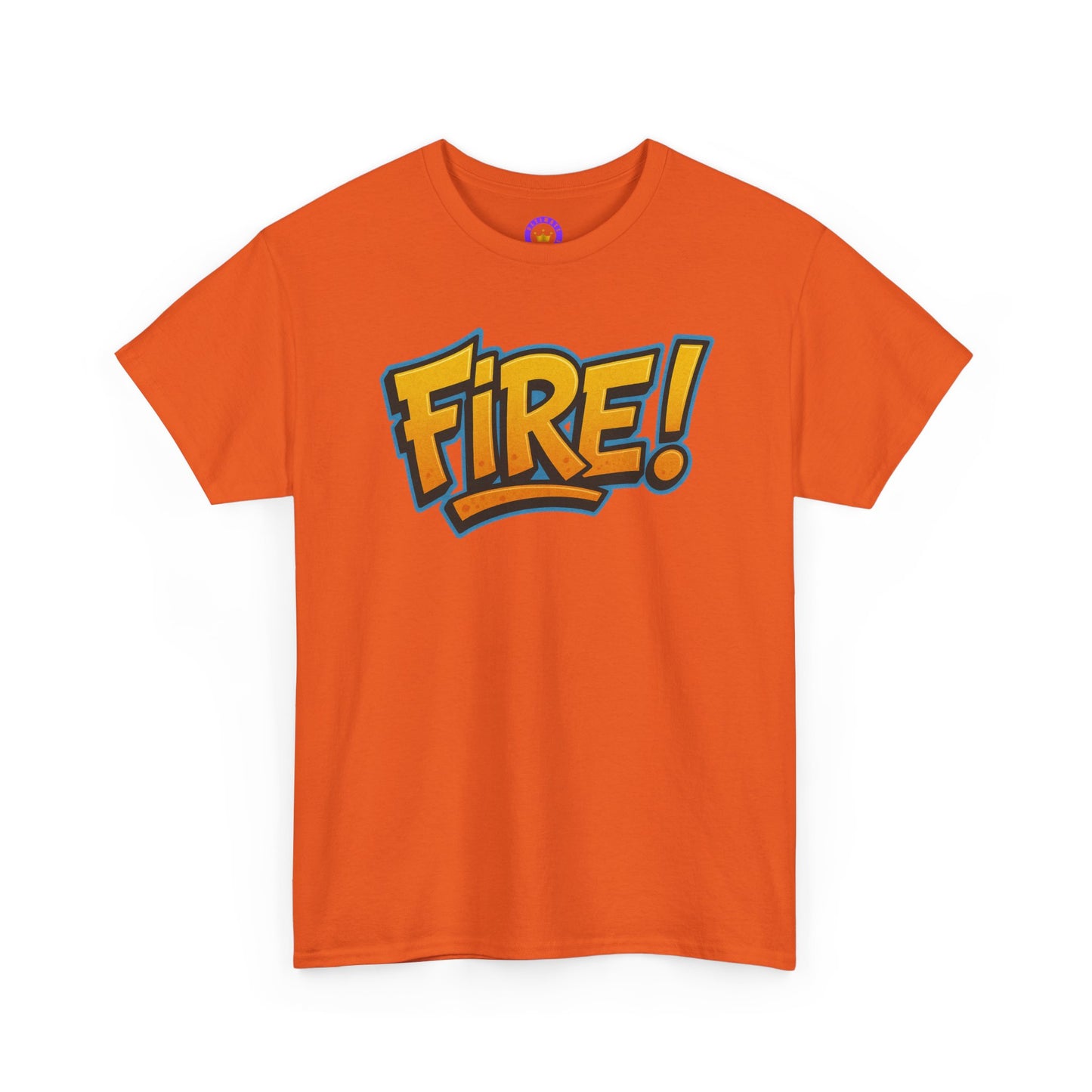 Fire! | Graphic Tee — Bold Retro Text Streetwear T‑Shirt