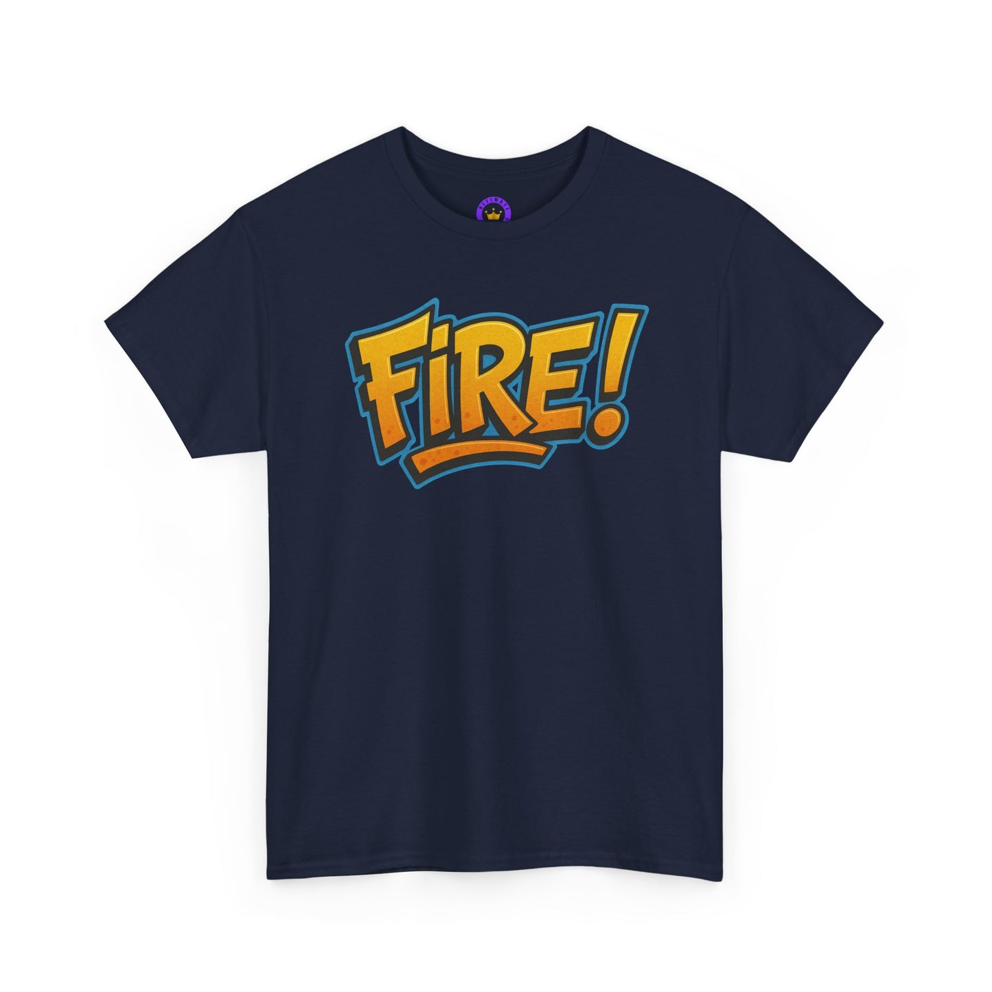 Fire! | Graphic Tee — Bold Retro Text Streetwear T‑Shirt